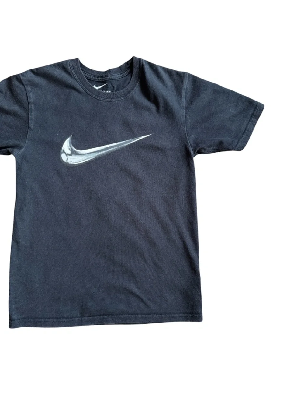 Nike Chrome Swoosh Logo